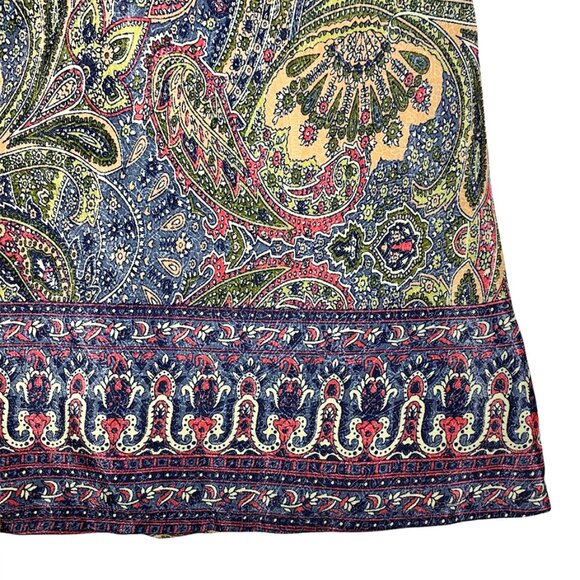 PERRY WALKER COLLECTIVE Varina Silk Blend Flutter Sleeve Boho Top - Picture 6 of 8